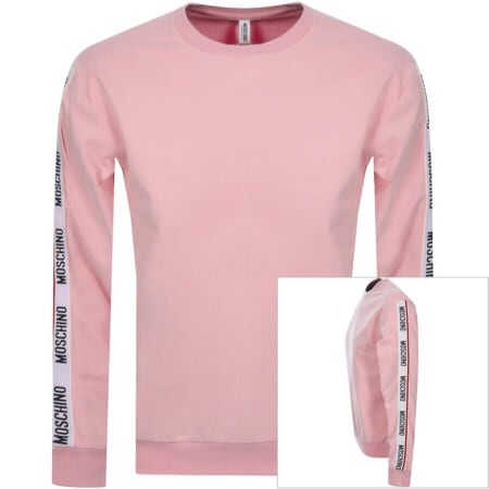 Product Image for Moschino Tape Logo Sweatshirt Pink