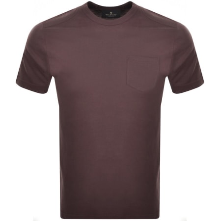 Product Image for Belstaff Logo T Shirt Burgundy