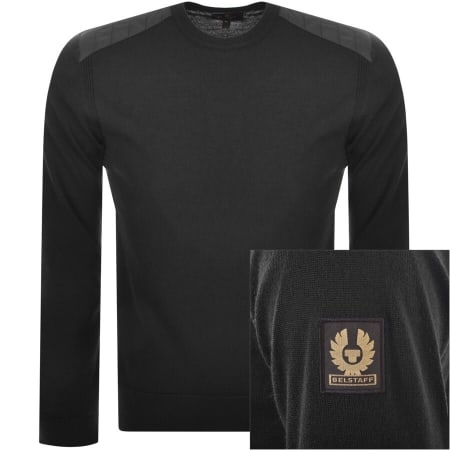 Product Image for Belstaff New Kerrigan Crew Neck Knit Jumper Black