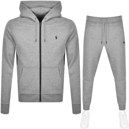Product Image for Ralph Lauren Full Zip Hooded Tracksuit Grey