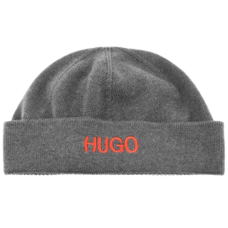 Product Image for HUGO Xemu Beanie Hat Grey