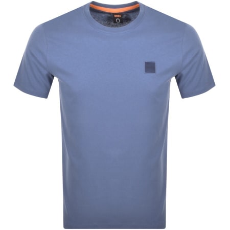Product Image for BOSS Tales Logo T Shirt Blue
