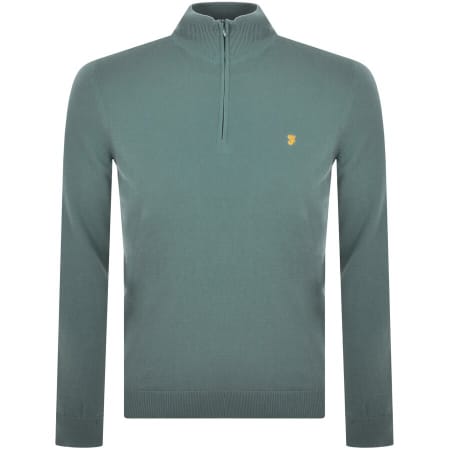 Product Image for Farah Vintage Redchurch Half Zip Knit Jumper Blue