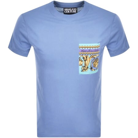 Product Image for Versace Jeans Couture Logo T Shirt Blue
