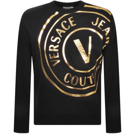 Product Image for Versace Jeans Couture Logo Sweatshirt Black