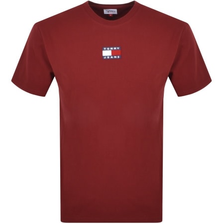 Product Image for Tommy Jeans Logo T Shirt Burgundy