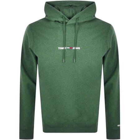 Product Image for Tommy Jeans Straight Logo Hoodie Green