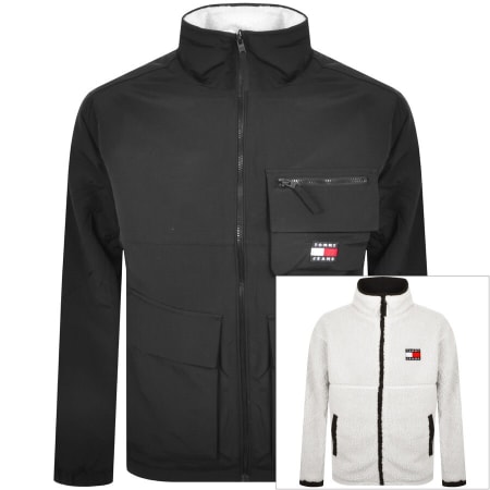 Product Image for Tommy Jeans Reversible Sherpa Jacket Black