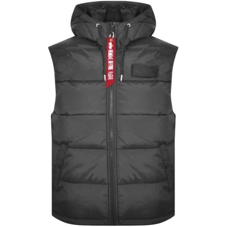 Product Image for Alpha Industries Hooded Puffer Gilet Black