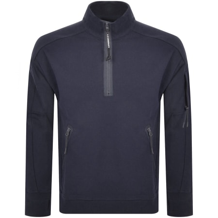 Product Image for CP Company Half Zip Sweatshirt Navy