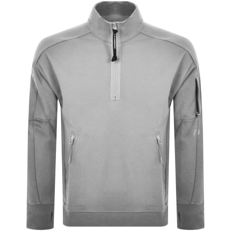Product Image for CP Company Half Zip Sweatshirt Grey