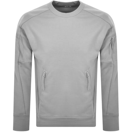 Product Image for CP Company Crew Neck Utility Sweatshirt Grey
