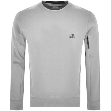 Product Image for CP Company Logo Crew Neck Sweatshirt Grey