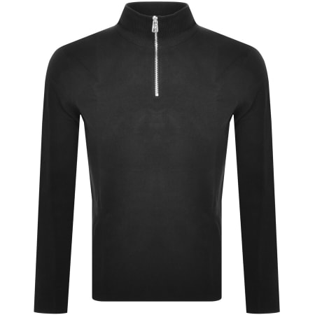 Product Image for Calvin Klein Half Zip Milano Knit Jumper Black