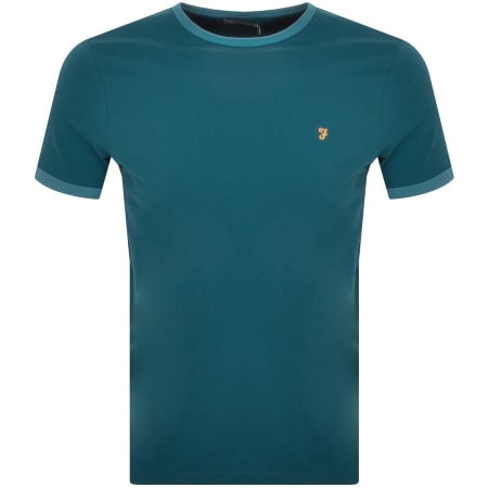 Product Image for Farah Vintage Groves Ringer T Shirt Blue