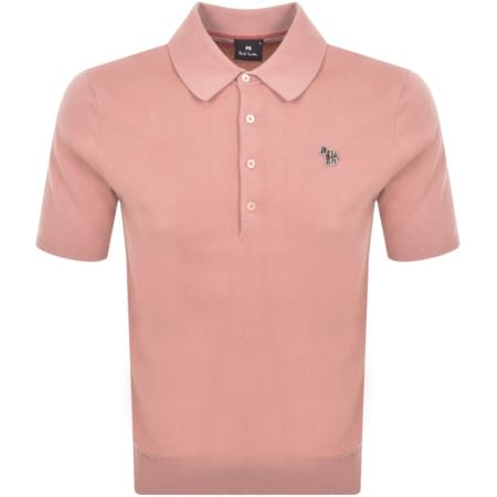 Product Image for PS By Paul Smith Knit Polo T Shirt Pink