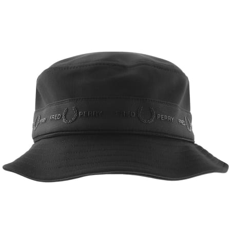 Product Image for Fred Perry Branded Tape Bucket Hat Black