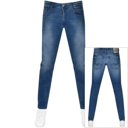 Product Image for Replay Anbass Mid Wash Jeans Blue