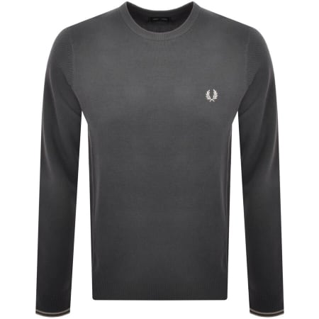 Product Image for Fred Perry Crew Pique Knit Jumper Grey