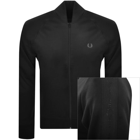 Product Image for Fred Perry Full Zip Taped Track Top Black