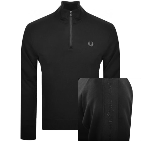 Product Image for Fred Perry Tonal TapeTrack Top Black