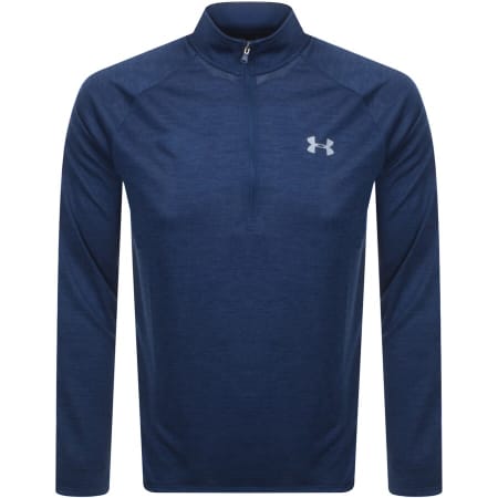 Product Image for Under Armour Half Zip Tech Sweatshirt Blue