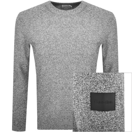 Product Image for Calvin Klein Logo Knit Jumper Grey
