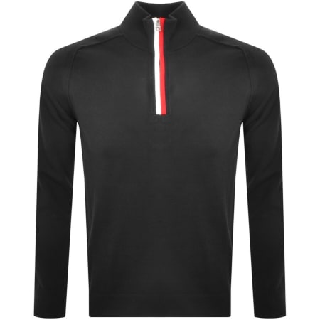 Product Image for Tommy Hilfiger Half Zip Knit Jumper Black