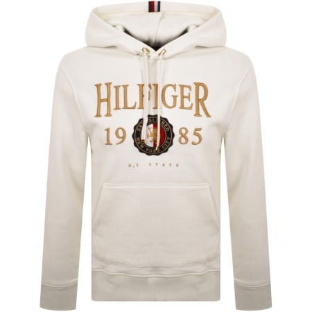 Product Image for Tommy Hilfiger Icon Logo Pullover Hoodie White