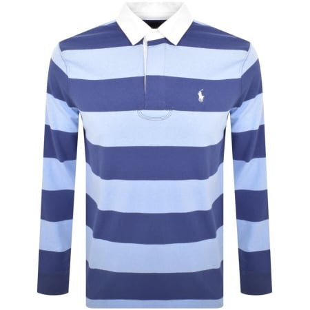 Product Image for Ralph Lauren Long Sleeve Rugby Polo T Shirt Navy