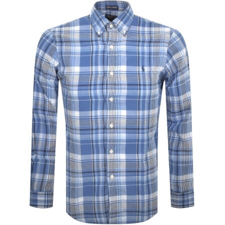 Product Image for Ralph Lauren Madras Long Sleeve Shirt Blue