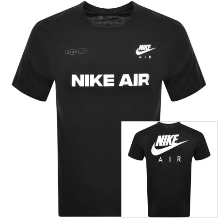 Product Image for Nike Crew Neck Icon Swoosh T Shirt Black