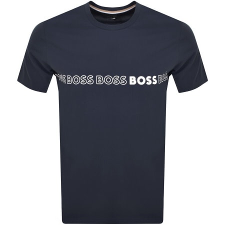 Product Image for BOSS UV Protection Slim Fit T Shirt Navy