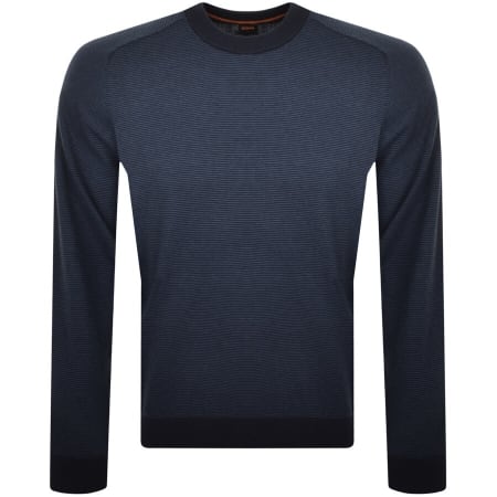 Product Image for BOSS Ataroul Knit Jumper Navy