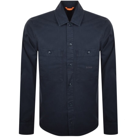 Product Image for BOSS Locky Overshirt Jacket Navy