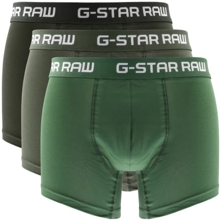 Product Image for G Star Raw 3 Pack Boxer Shorts Green