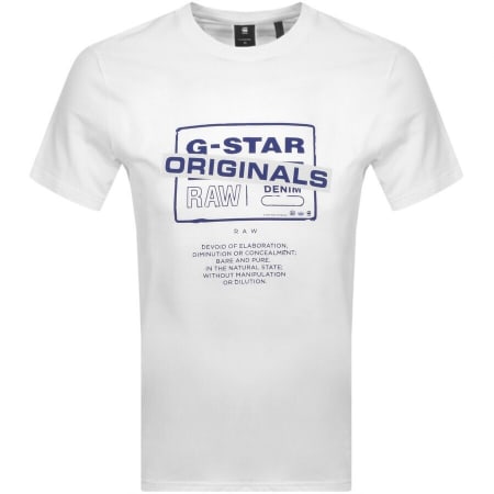 Product Image for G Star Raw Originals T Shirt White