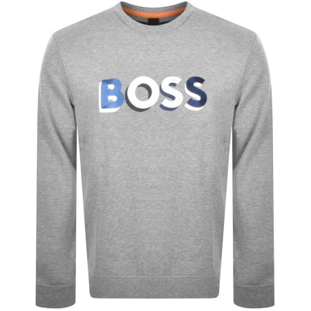 Product Image for BOSS Wecirclogo Sweatshirt Grey