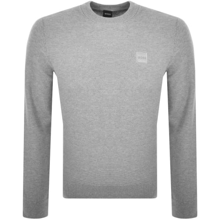 Product Image for BOSS Katoural Crew Neck Jumper Grey