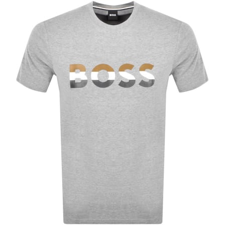 Product Image for BOSS Tiburt 272 Logo T Shirt Grey