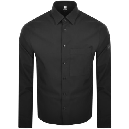 Product Image for BOSS Newt Long Sleeve Shirt Black