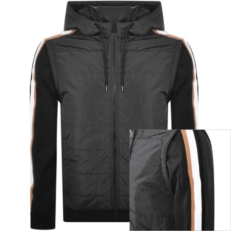 Product Image for BOSS Sommers Full Zip Hoodie Black