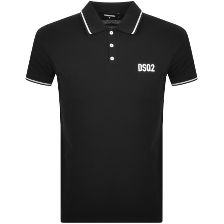 Product Image for DSQUARED2 Logo Polo T Shirt Black