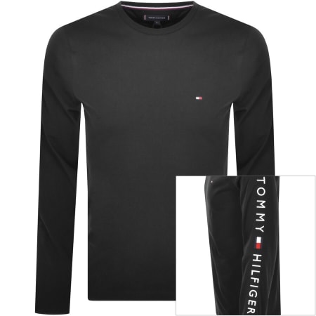Product Image for Tommy Hilfiger Long Sleeved T Shirt Black