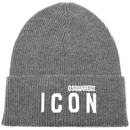 Product Image for DSQUARED2 Knit Icon Beanie Hat Grey