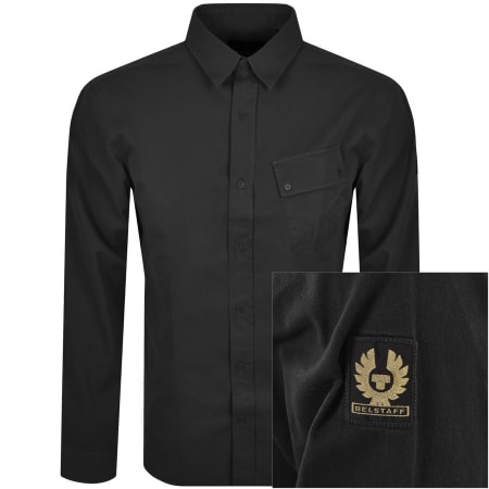 Product Image for Belstaff Long Sleeved Pitch Shirt Black