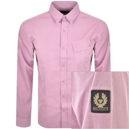 Product Image for Belstaff Long Sleeved Pitch Shirt Pink