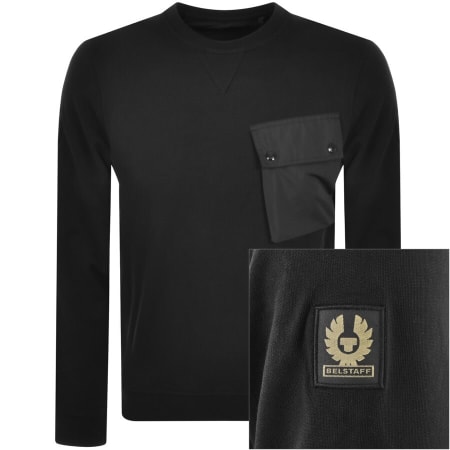 Product Image for Belstaff Surge Crew Neck Sweatshirt Black