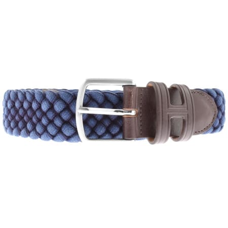 Product Image for Hackett London Logo Belt Blue
