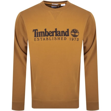 Product Image for Timberland Est. 1973 Logo Sweatshirt Brown